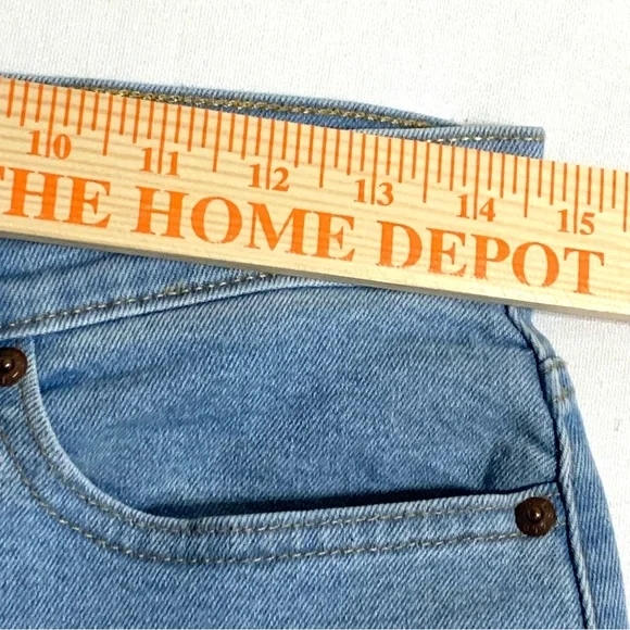 LEVI'S Heritage High Rise Loose Straight Leg Zip Fly Jeans Sz 8 Light Wash - Picture 9 of 15